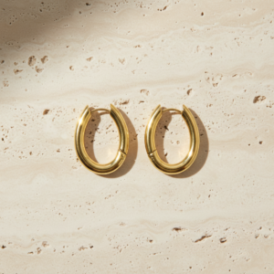 Anya lightweight anti-tarnish steel chunky hoops for everyday wear