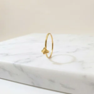 Keya lightweight anti-tarnish steel minimal butterfly ring for everyday wear